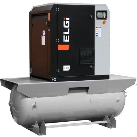 Elgi En11 15hp Tank Mounted Rotary Screw Air Compressor