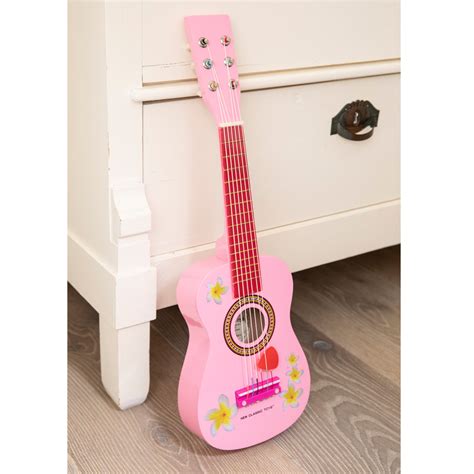 New Classic Toys Guitar Pink With Flowers New Classic Toys