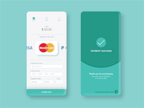 Daily Ui 002 Credit Card Check Out By Chloe On Dribbble