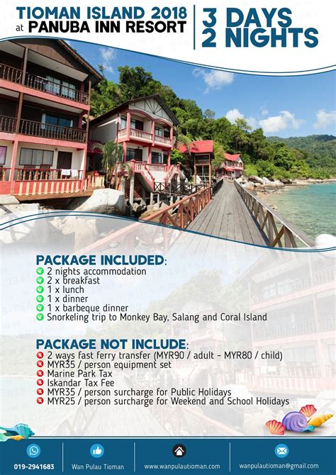 Below is the list of trip that available for this year, 2018. Pakej Percutian 3 Hari 2 Malam Ke Pulau Tioman 2018 ...