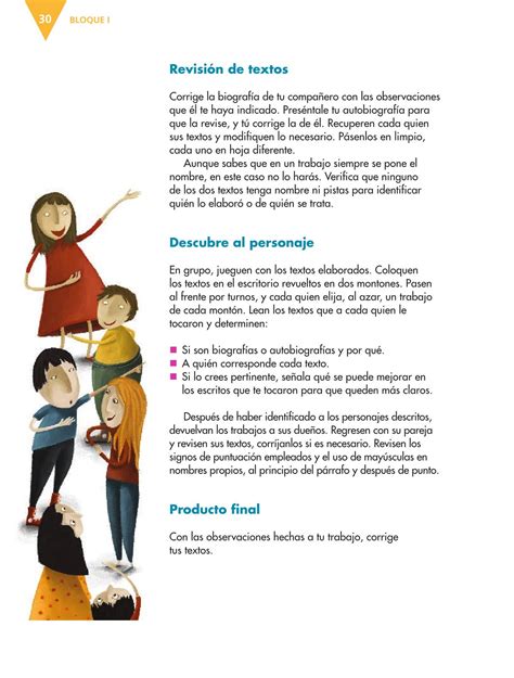 Secretaría de educación pública español sexto sexto grado. Español Sexto grado 2016-2017 - Online | Libros de Texto Online | Página 30