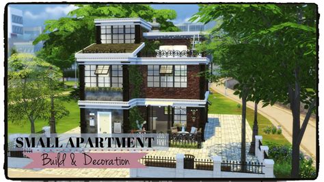 The Sims 4 Small Apartment Apartment Building Part 1 Youtube