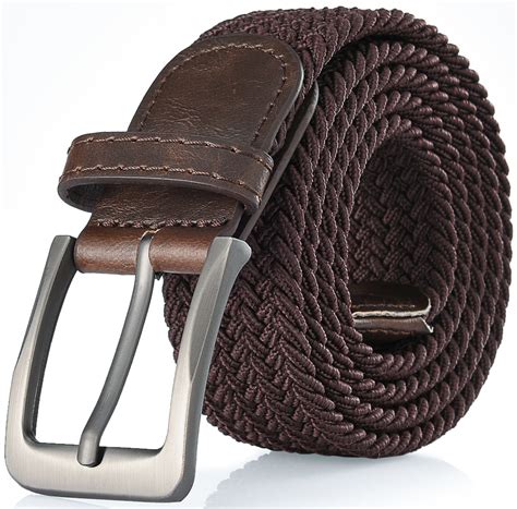 gallery seven gallery seven woven elastic braided belt for men fabric stretch casual belt