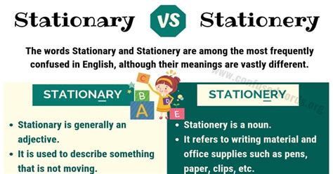 Stationary Vs Stationery How To Use Stationery Vs Stationary In