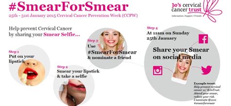 Smear Your Lipstick And Take A Selfie For This Weeks Smear For Smear Campaign For Cervical