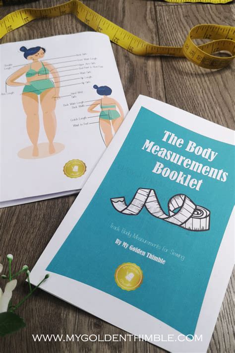 Free Body Measurements Chart For Sewing Printable Pdf Booklet