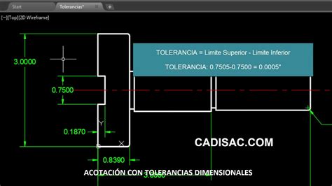 Acotar Tolerancias Dimensionales En Autocad YouTube