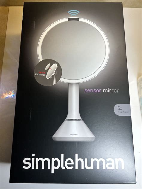 Simplehuman 5 Inch Sensor Mirror Lighted Makeup 10x Magnification Shelly Lighting