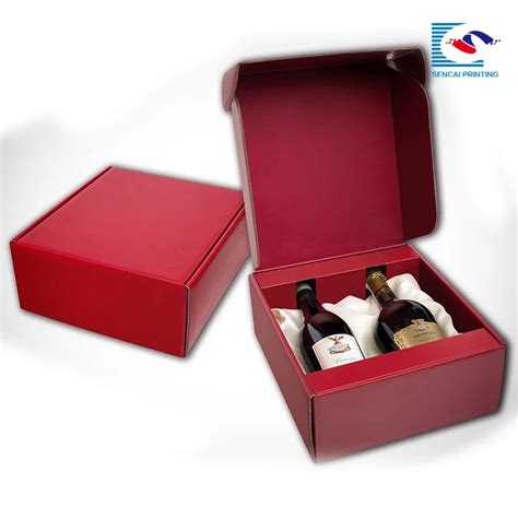 Luxury Custom Size Shipping Mail Wine Corrugated Box Packaging 2bottle Wine Box Buy 2bottle