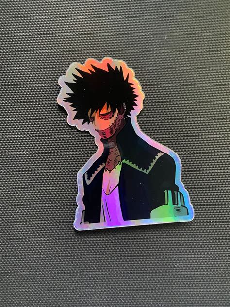 Pro Hero Hawks And Dabi Inspired Holographic Stickers From My Etsy