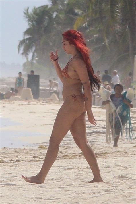 Madonna S Daughter Lourdes Leon 24 Flashes Bum In Tiny Thong Bikini
