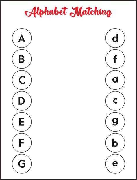 Letter Matching Game Printable