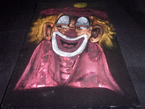 Clown Velvet Painting Etsy