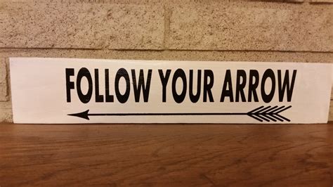 follow your arrow wood sign rustic wood by HeatherAyletteDesign