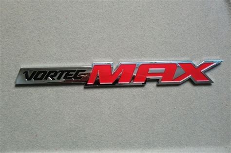 Vortec Max Emblem Badge Chrome With Red In Emblems From Automobiles
