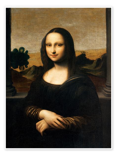 Mona Lisa De Isleworth De Leonardo Da Vinci Em Póster Tela E Muito