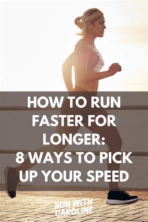 How To Run Faster And Longer 4 Training Secrets Run With Caroline