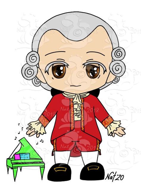 Mozart Chibi Portrait Etsy