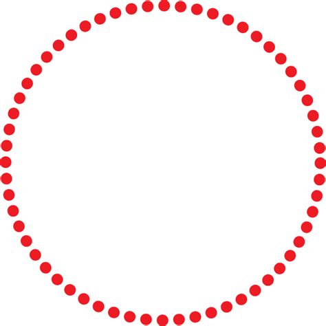 Red Dotted Circle Clip Art At Vector Clip Art Online