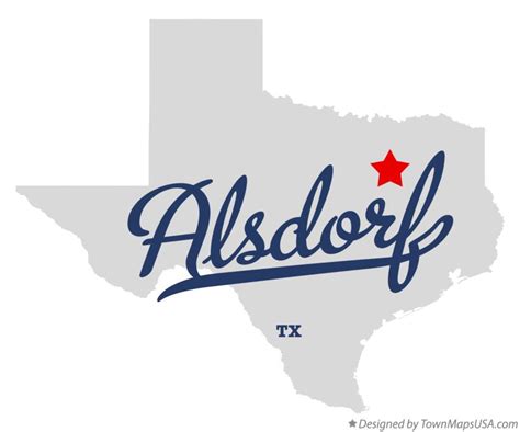 Map Of Alsdorf Tx Texas