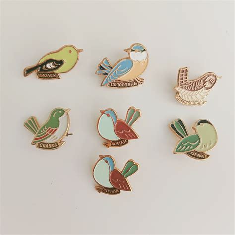 Enamel Pin Bird Pin Badge Backpack Pins Lapel Pin Nature Etsy