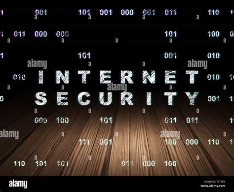 Privacy Concept Internet Security In Grunge Dark Room Stock Photo Alamy
