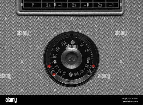 Film Speed Indicator Window Of Vintage Film Camera Stock Photo Alamy