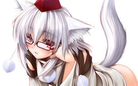 11 best silver black hair anime people images anime. animal ears blush brown eyes gizensha glasses inubashiri ...