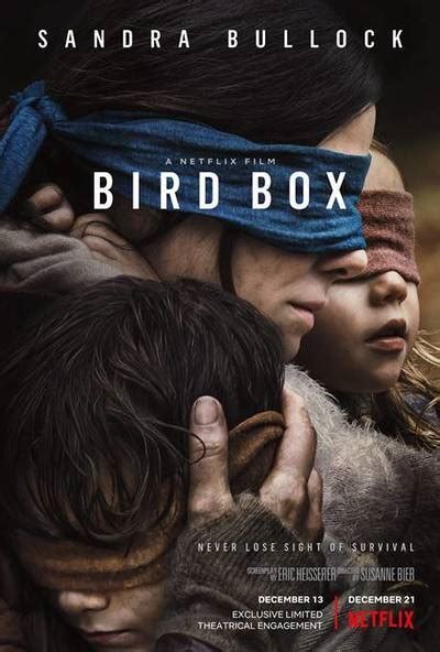A woman and a pair of children are blindfolded and make their way through a dystopian setting. Bird Box movie review & film summary (2018) | Roger Ebert