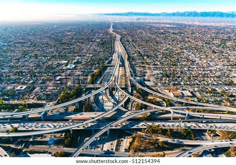 Aerial View Massive Highway Intersection Los Stock Photo Edit Now