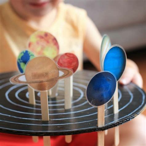 Planets And Their Orbits Craft For Young Children Science Projects