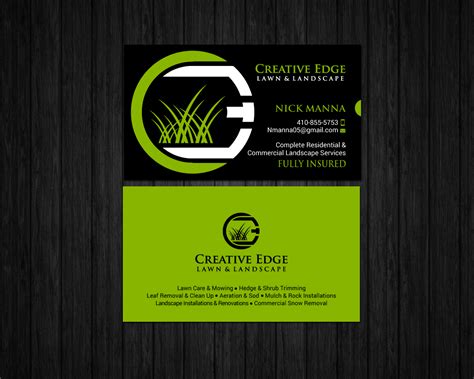 See more ideas about landscaping business cards, landscaping business, business cards. Business Card for Creative Edge Lawn & Landscape | 147 ...