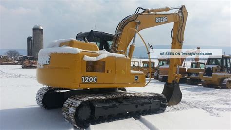 2007 John Deere 120c Excavator Tractor Diesel Machine Backhoe Loader