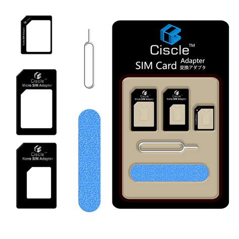 Buy Ciscle 5 In 1 Nano Sim Card Adapter Converter Kit To Microstandard