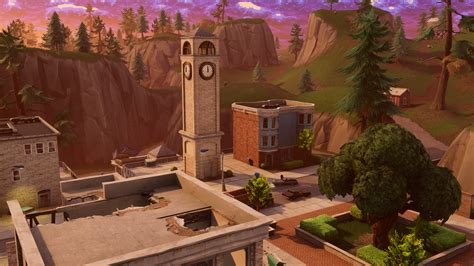 Fortnite Background Hd Png Tilted Towers