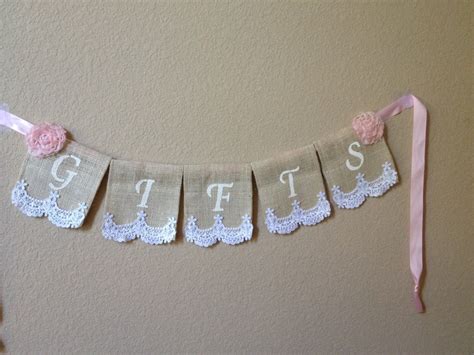 Love Burlap Lace Banner Wedding Decor Bridal Shower T Etsy