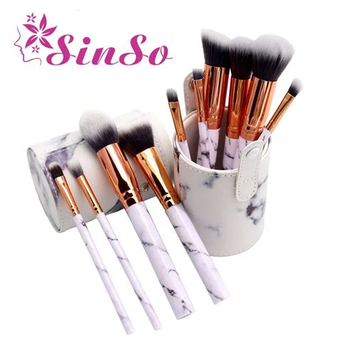 sinso marble makeup brushes soft professional makeup brush set foundation powder beauty make up