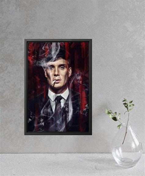 Tommy Shelby Canvas Peaky Blinders Poster Peaky Blinders Etsy