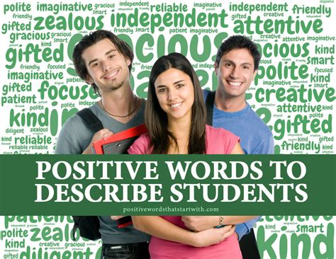 100 Best Positive Words To Describe Students Adjectives Nouns