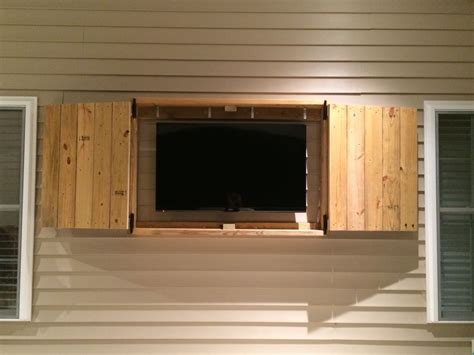 Downright Simple Outdoor Tv Cabinet For 50 Tv Box Frame Is Made From