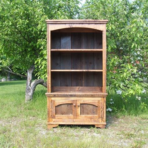 Rustic Barn Wood Bookshelves Bookshelf Pinterest