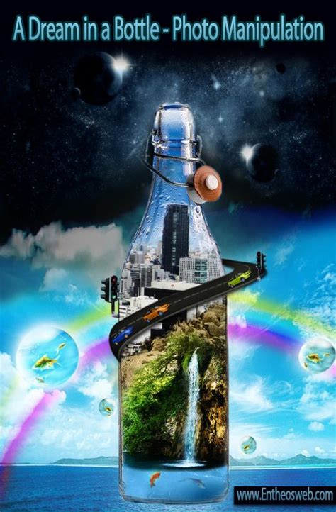Create A Dream In A Bottle Photo Montage Photo Manipulation Tutorial