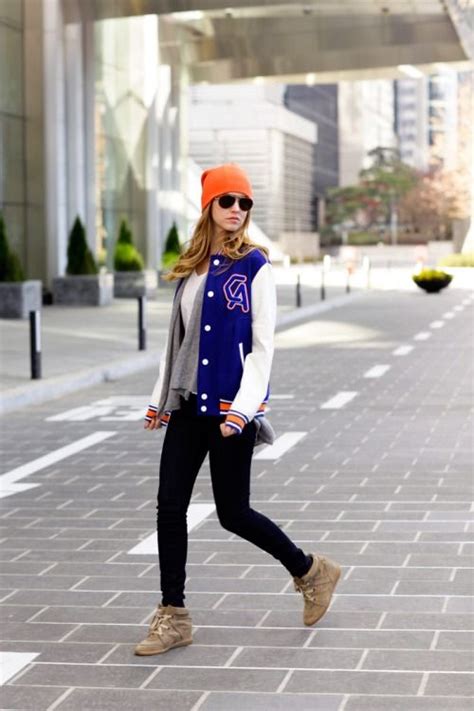 25 ways to style your varsity jacket this fall varsity jacket jackets for women jackets