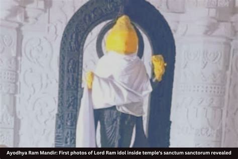 Photo Of Ram Lalla Idol Revealed Before Consecration Ceremony The India Saga