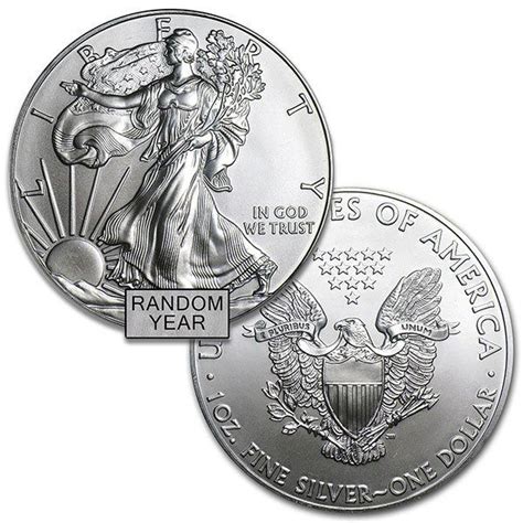 1 Oz American Silver Eagle Coins Back Dated Random Year Money