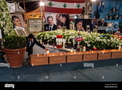 Memorial Shrine To Prime Minister Rafik Hariri Who Was Assassinated On