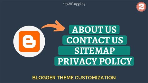 How To Create Privacy Policy Contact Us Sitemap Pages In Blogger
