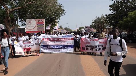 Demonstration In Banjul Gambia Against Sexual Violence Afp Youtube