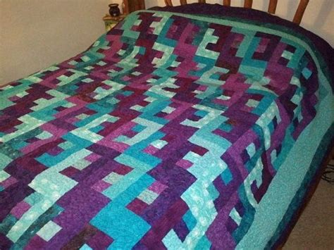 Purple And Teal Quilt New Handmade Purple And Teal Over Sized By