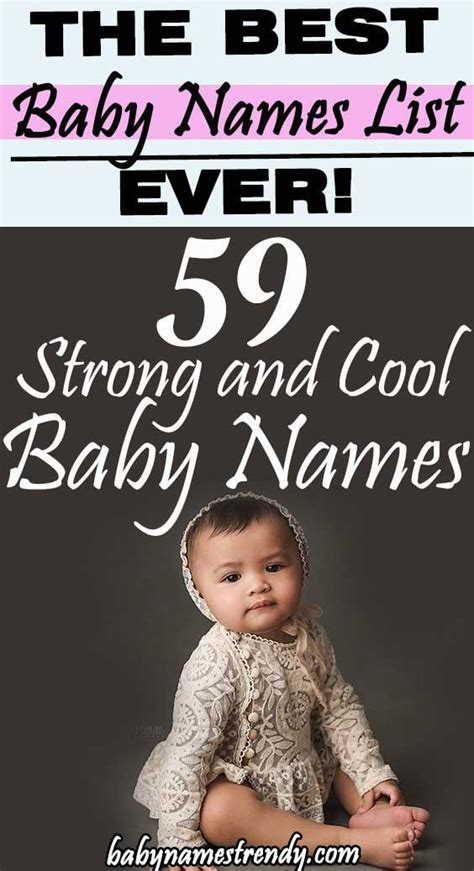 59 Strong And Cool Baby Names With Powerful Meanings Cool Baby Names
